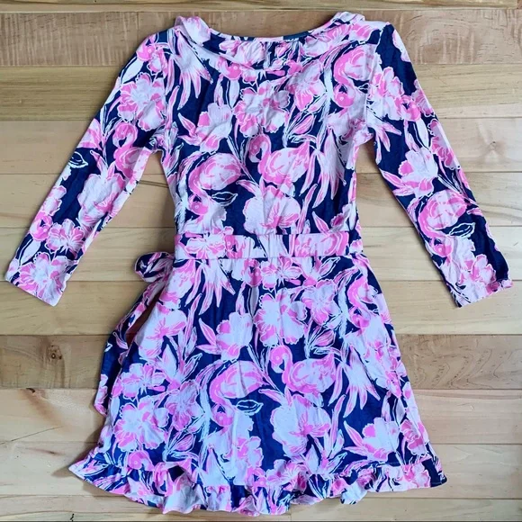 Lilly Pulitzer Jessalynne Romper in “Inky Navy Flamingle” - Picture 3 of 7